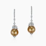 Golden South Sea pearls reflecting the beauty