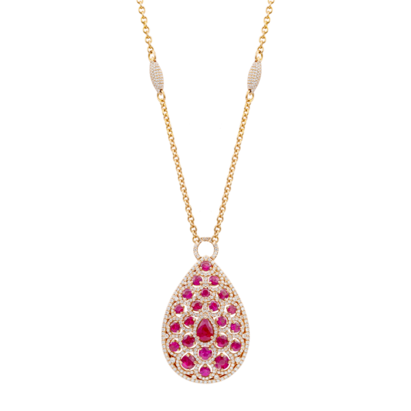 Ruby and Diamond Pendant