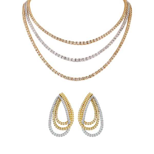 3 line diamond set