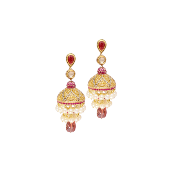 Rubellite Jhumka