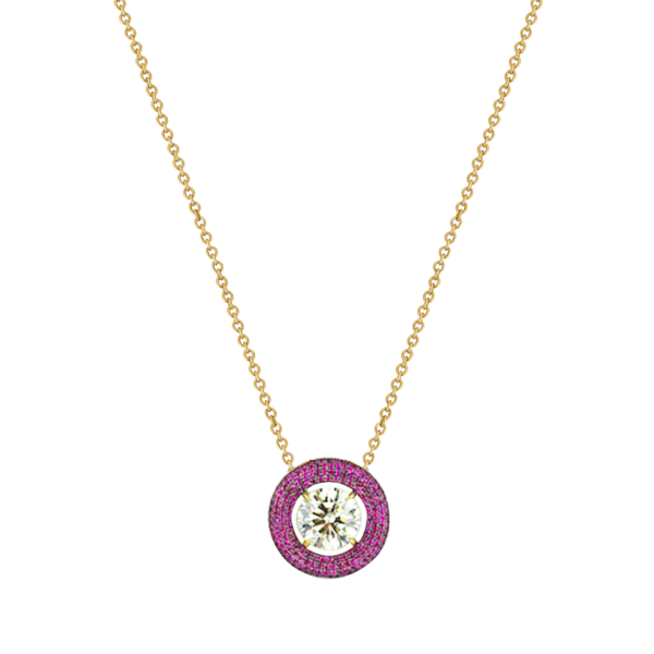 Diamond and Ruby Pendant