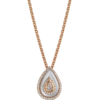 Pear shape Pendant set in mother of pearl